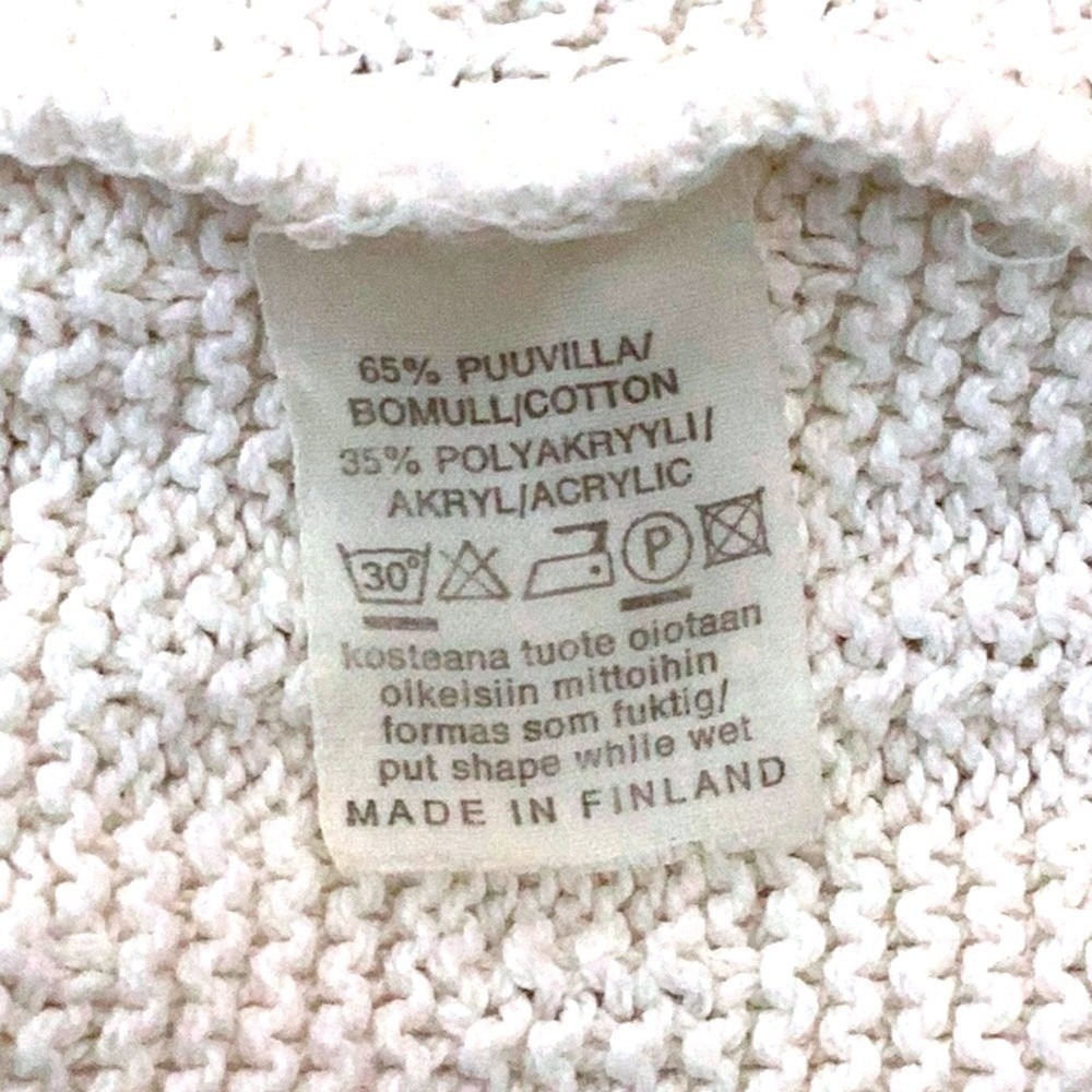 Selma Finland Vintage Celtic Crew Neck Knit Sweater in Off-white ‎ Large - Picture 7 of 7